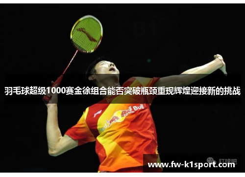 羽毛球超级1000赛金徐组合能否突破瓶颈重现辉煌迎接新的挑战